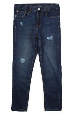 Peter England Boy's Skinny Fit Mid Rise Jeans