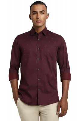 Peter England Men Cotton Solid Slim Fit Shirt