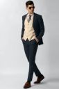 PETER ENGLAND Men Single Breasted Checkered Suit...