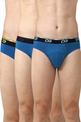 Peter England Men's Cotton Blend Classic Printed Briefs (Pack of 3)