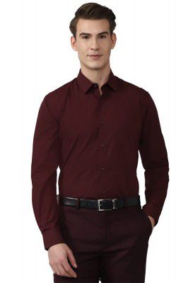 Peter England Men's Cotton Slim Fit Shirt