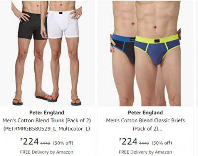 Peter England Mens Innerwear Starts From Rs 116