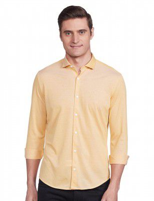 Peter England Men's Solid Regular Fit Shirt