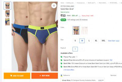 PETER ENGLAND  Solid Men Brief