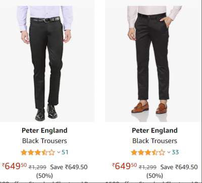 Upto 70% OFF ON Peter England Trousers | Starts At Rs 599