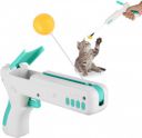 Pets Empire Cat Toy Gun, Interactive Cat Toy Gun Shape Toy with Ball & Feather...