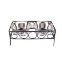 Pets Empire Dog Cat Bowl Stand Square Elevated Shape Diner (Large ( 2 X 900 ml ))...