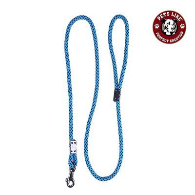 PetsLike Rope Leash Sky-Blue/Red (8 mm)