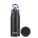 Pexpo Atlas 800 ISI Certified Stainless Steel Vacuum Insulated Flask - 740ml | Double Wall | Flip Top Cap | Hot & Cold Water Bottle for Adults...