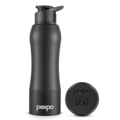 Pexpo Bistro ISI Certified Stainless Steel Fridge Cooling /Sports Sipper Water Bottle 1 Litre