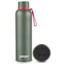 Pexpo Bravo 1000 Hot & Cold ISI Certified Flask- Military Green- Stainless Steel Water Bottle | 1000 ML...