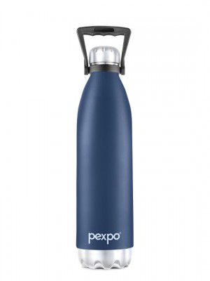 Pexpo ECHO ISI Certified Thermosteel 1800ml 24 Hrs Hot & Cold Blue Insulated Bottle