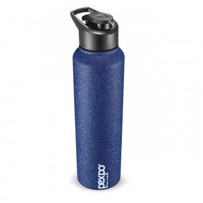 PEXPO Stainless Steel Sports/Fridge Water Bottle, 1000 ml, Blue, Chromo | Eco-Friendly & Leak-Proof Water Bottle