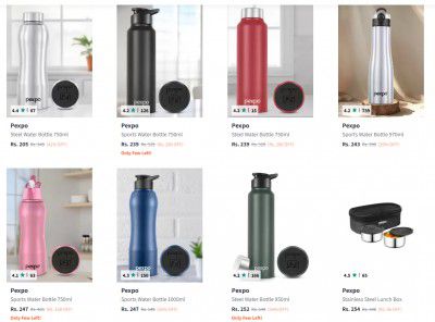 Myntra : Pexpo Watre Bottles Starts At ₹205