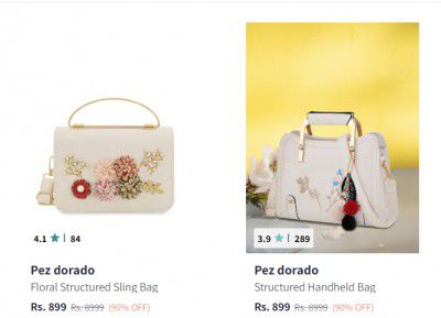 Pez Dorado Handbags at Flat 90% off