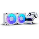 Phanteks Glacier One 240MP Halos DRGB AIO Liquid Cooler - White | TR4 - PH-GO240MPH_DWT01...