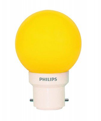 PHILIPS 0.5W B22 LED Yellow LED Bulb (Deco Mini)