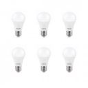 Philips 12-Watt LED Bulb E27 Base (Crystal White, Pack of 6)...