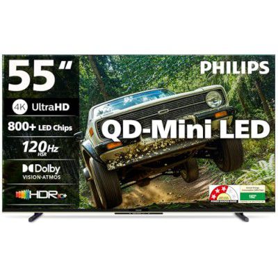 Philips (55") 4K Ultra HD QLED Smart QD-Mini LED Google TV 55MLED610/94
