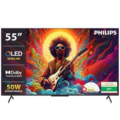 Philips (55") Harmony Series 4K Ultra HD Smart QLED Google TV 55PQT8300/94
