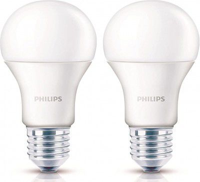 PHILIPS 14W E27 LED Crystal White LED Bulb, Pack of 2 (Stellar Bright)