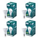 PHILIPS 14W Emergency LED Bulb | Stellar Bright B22 Inverter LED Bulb for Power Cuts | Crystal White, Pack of 4...