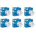 Philips 18 Watt White Reflector LED Ceiling COB Round Spot Light, Pack of 6 (Deco Bright)...