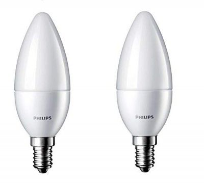 PHILIPS 2.7-Watt 250-lumen Frosted Candle E14 Base (Cool White, Pack of 2) - Floor lamps