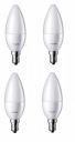 PHILIPS 2.7-Watt 250-lumen Frosted Candle E14 Base (Cool White, Pack of 4)...