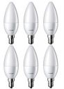 PHILIPS 2.7-Watt 250-lumen Frosted Candle E14 Base (Cool White, Pack of 6) - Decorative, Ambience for Chandeliers, Wall lights, Desk lamps, Floor lamps...