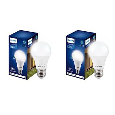 PHILIPS 22-watt LED Bulb Crystal White, Pack of 2