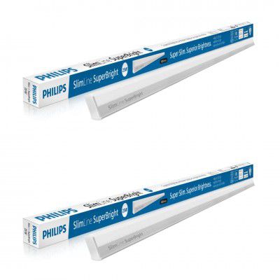 PHILIPS 25-watt LED Batten/Tubelight | Slimline Superbright/Elite Compact 4-ft LED Batten for Living Room & Bedroom | Cool Day Light, Pack of 2