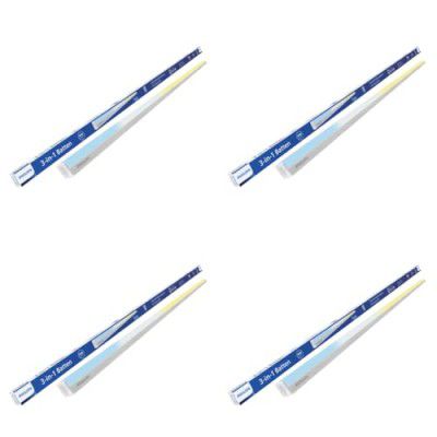 Philips 30W 3-in-1 Colour Changing LED Batten 3.6 Ft | CCT Mood Lighting (Cool White/Neutral White/Warm White) | Bright & Energy Efficient Tube Light | Pack of 4