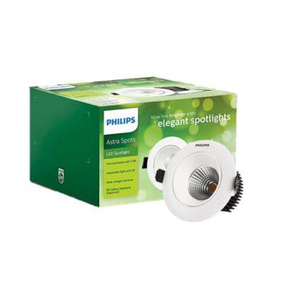 Philips 3W Astra Spot Tilt Cool White Recessed Ceiling Lamp (Pack of 1)