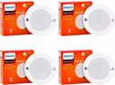 Philips 3W Star Surface Striker Cabinet Flush Mount Ceiling Lamp (Warm White, Pack of 4)...