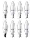 Philips 4-Watt 400-lumen Frosted Candle E14 Base (Warm White, Pack of 12) - Decorative, Ambience for Chandeliers, Wall lights, Desk lamps, Floor lamps...