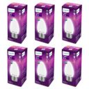 PHILIPS 4-Watt 400-lumen Frosted Candle E27 Base (Cool White, Pack of 6)...