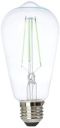 PHILIPS 4-watt E27 ST64 LED Glass Amber Filament Bulb | Decorative LED Bulb for Home Decoration | Green, Pack of 4...