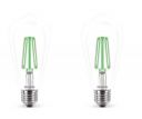 Philips 4-watt E27 ST64 LED Glass Amber Filament Bulb | Decorative LED Bulb for Home Decoration | Green, Pack of 2...