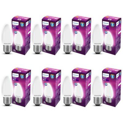 Philips 4-watt Filament Candle LED Bulb | Diffused Candle Bulb for Home & Decoration