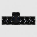 PHILIPS 45W Multimedia Speaker (Surround Sound, 5.1 Channel, Black)...