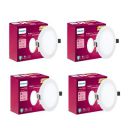 PHILIPS 5W Round AP Plus UltraGlow LED DL Recessed LED Panel Ceiling Light (Pack of 4,Warm White)...