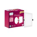PHILIPS 5W Square AP Plus UltraGlow LED DL Recessed LED Panel Ceiling Light (Pack of 1,Warm White)...