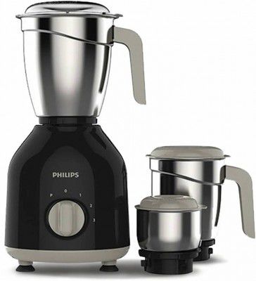 PHILIPS 750 W Mixer Grinder (HL7756/01 | 3 Jars | Black)