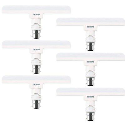PHILIPS 8W B22 LED Cool Day Light Bulb (929001923213pk6, White) - Pack of 6