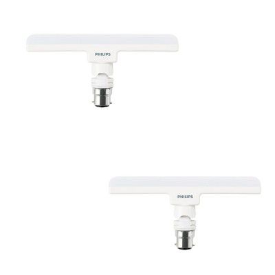 PHILIPS 8W B22 LED Cool Day Light Bulb, Pack of 2