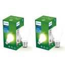 PHILIPS 9-watt Diffused LED Glass Light Bulb | Bulb Base: B22, 600 Lumen Full Glow Frosted Diffused LED Bulb for Home Decoration | Warm White, Pack of 2...