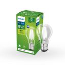 Philips 9-watt Full Glow Glass LED Bulb | Energy Saver Filament LED Lamp | B22 Base LED Bulb | Crystal White, Pack of 1...