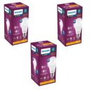 Philips 9-Watts E27 LED Warm White LED Bulb, Pack of 3, (Ace Saver)...