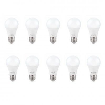 Philips A60 Stellar Bright 14W B22 LED Bulb 1260lm, Cool Day Light, Pack of 10